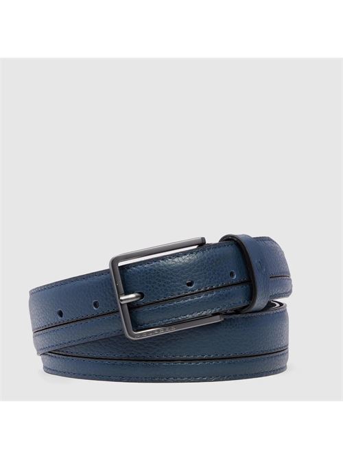 Cintura uomo in pelle con fibbia ad ardiglione Piquadro PIQUADRO | CU6664S134-BLU