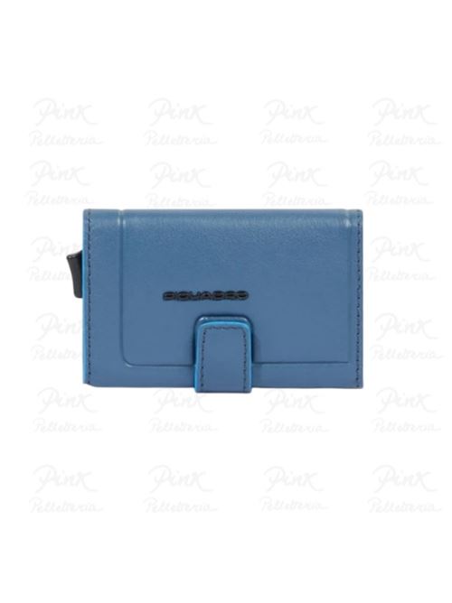 Porta carte di credito in pelle e metallo Piquadro PIQUADRO | PP5649S138R-AV