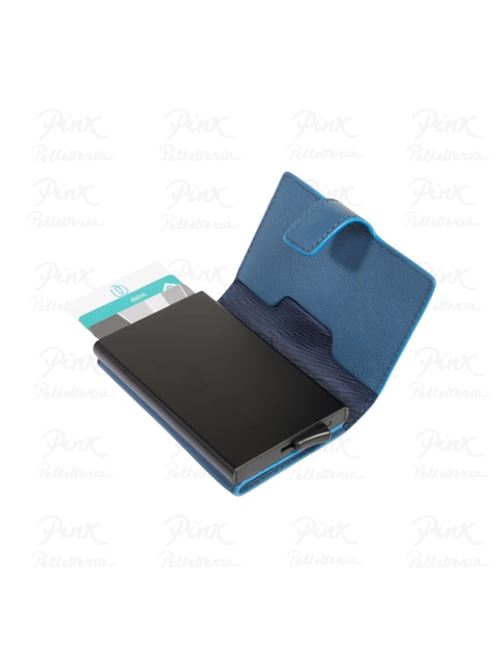 Porta carte di credito in pelle e metallo Piquadro PIQUADRO | PP5649S138R-AV