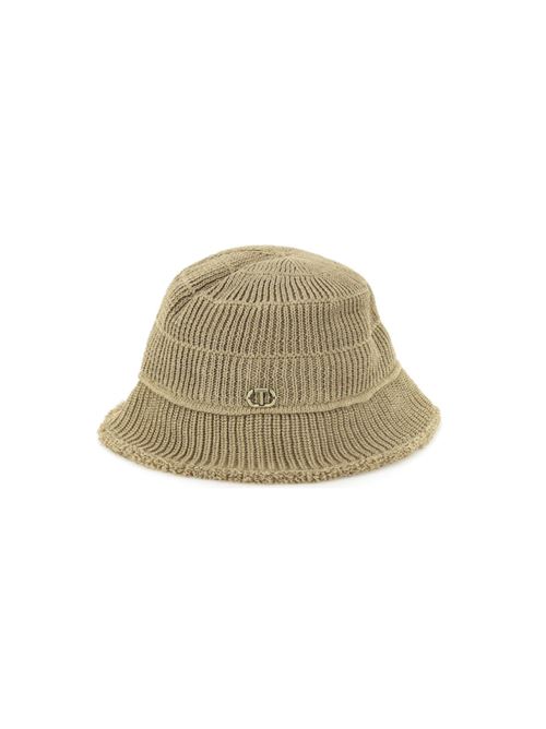 Cappello Bucket in maglia con logo Twinset TWINSET | 251TA4300-12145