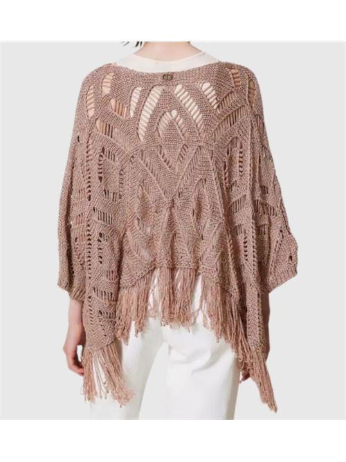 Poncho in maglia traforata con lurex Twinset TWINSET | 251TA4350-00714