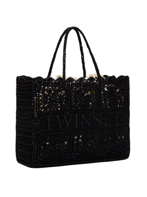 Borsa shopper 'Bohémien' in crochet di cotone Twinset TWINSET | 251TB7410-00006