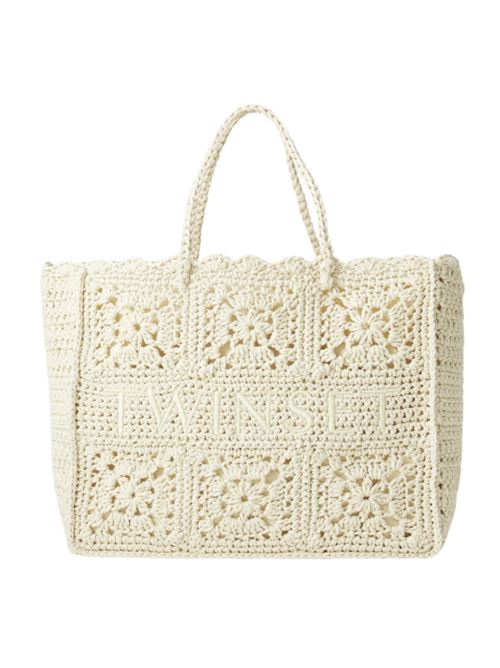 Borsa shopper 'Bohémien' in crochet di cotone Twinset TWINSET | 251TB7410-12140