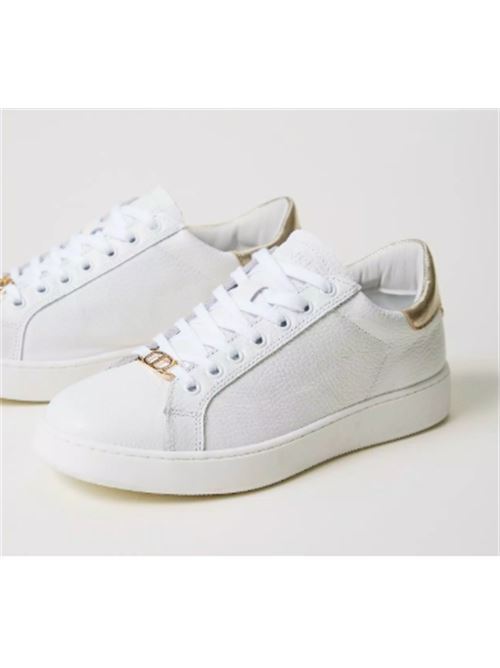 Sneakers in pelle con dettaglio laminati Twinset TWINSET | 251TCP048-12218