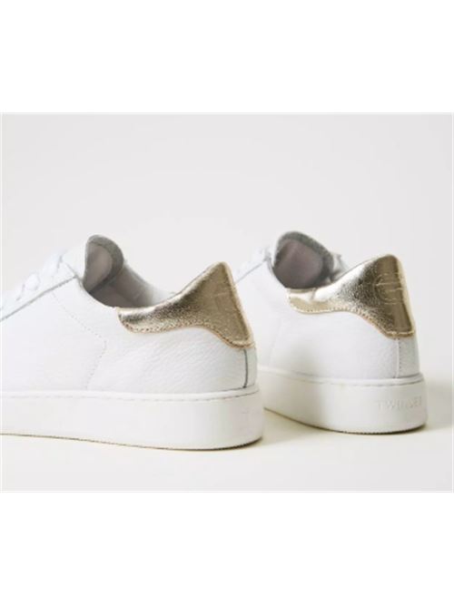 Sneakers in pelle con dettaglio laminati Twinset TWINSET | 251TCP048-12218