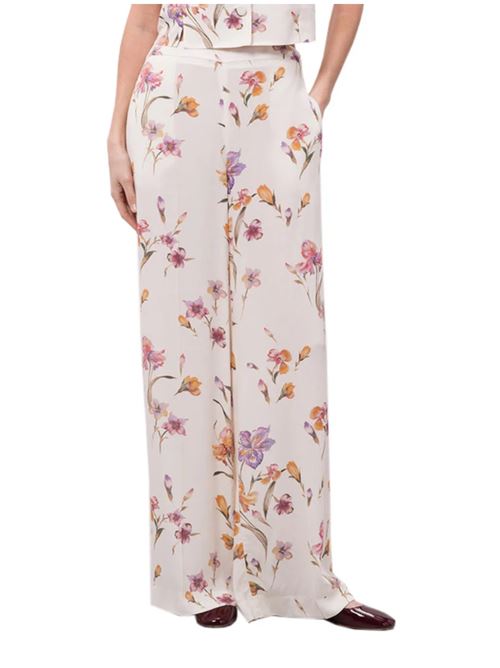 Pantalone in crêpe de Chine a fiori Twinset TWINSET | 251TP2775-12329