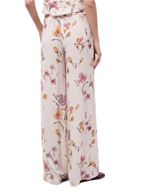 Pantalone in crêpe de Chine a fiori Twinset TWINSET | 251TP2775-12329