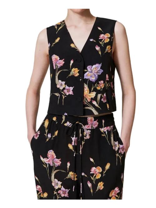 Gilet corto a fiori Twinset TWINSET | 251TP2777-12328