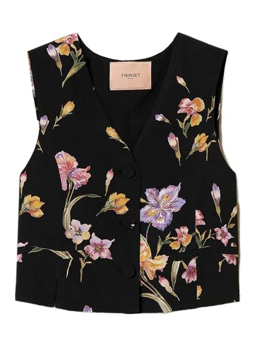 Gilet corto a fiori Twinset TWINSET | 251TP2777-12328