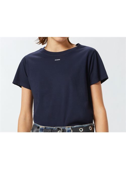 T-shirt mini logo in jersey Basico Pinko PINKO | 100373-A228-G02