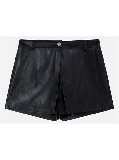 Shorts effetto pelle con bottone Sveglia Pinko PINKO | 104151-7105-Z99