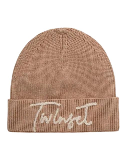 Cuffia in maglia con ricamo logo Twinset TWINSET | 242TA4152-11754