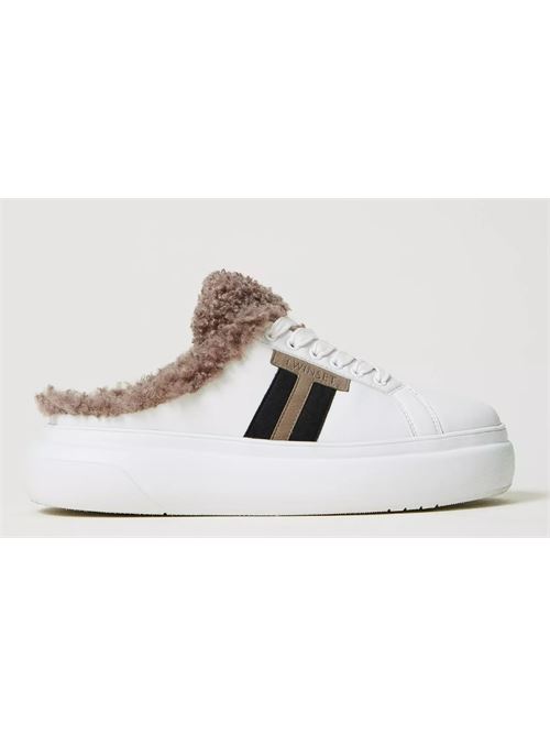 Sneakers slide con faux fur Twinset TWINSET | 242TGT192-0001