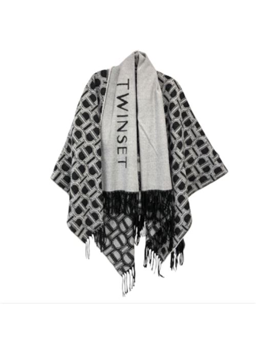 Poncho Jacquard con Sciarpa Twinset TWINSET | 242TO5690-00006